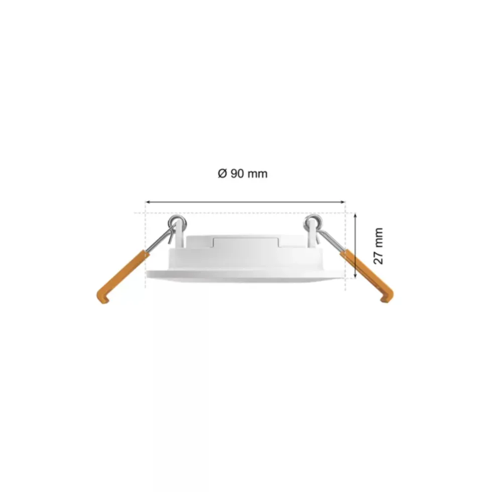Philips Hue Slank innfelt belysning Ø90 mm 3-pakning Hvit