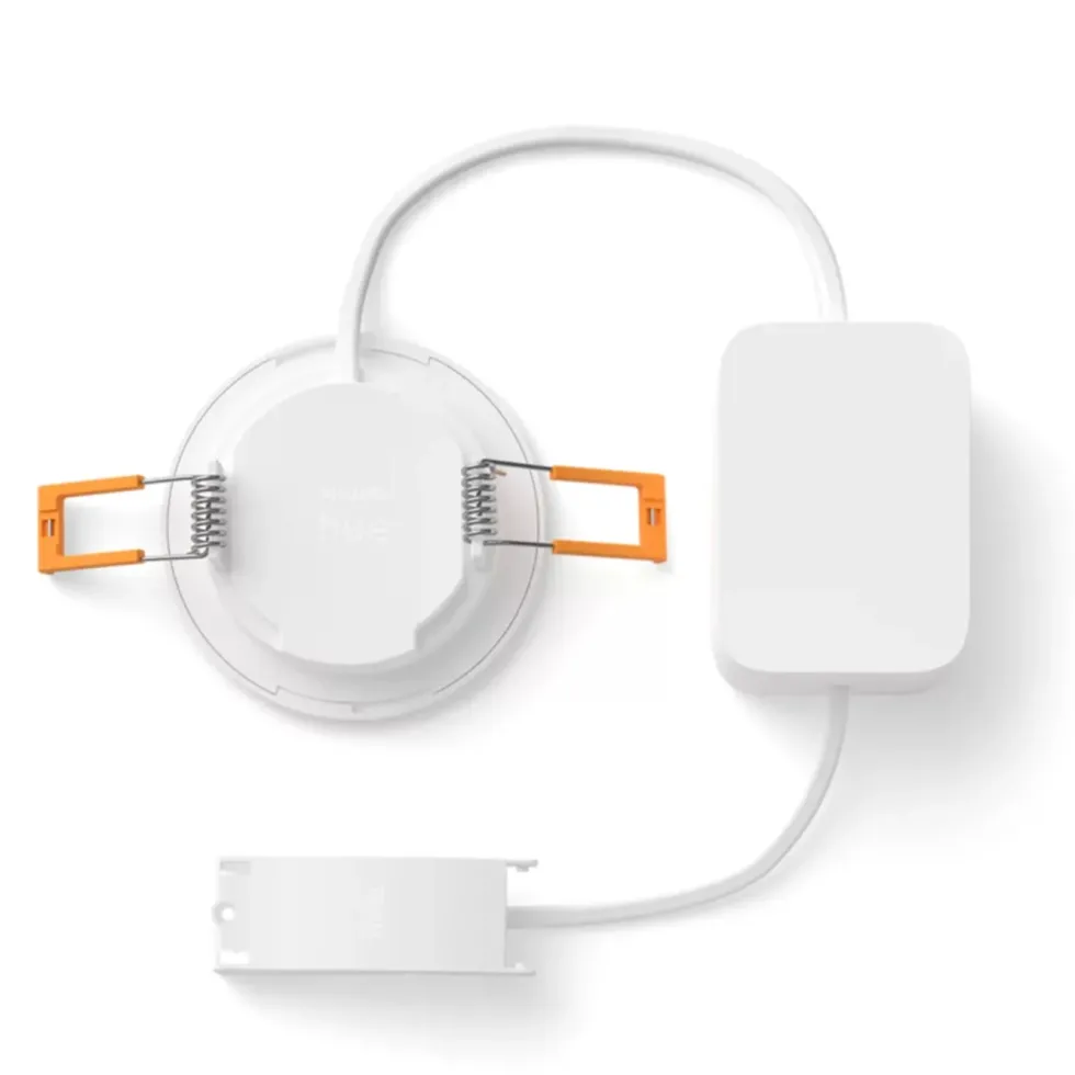 Philips Hue Slank innfelt belysning Ø90 mm 3-pakning Hvit