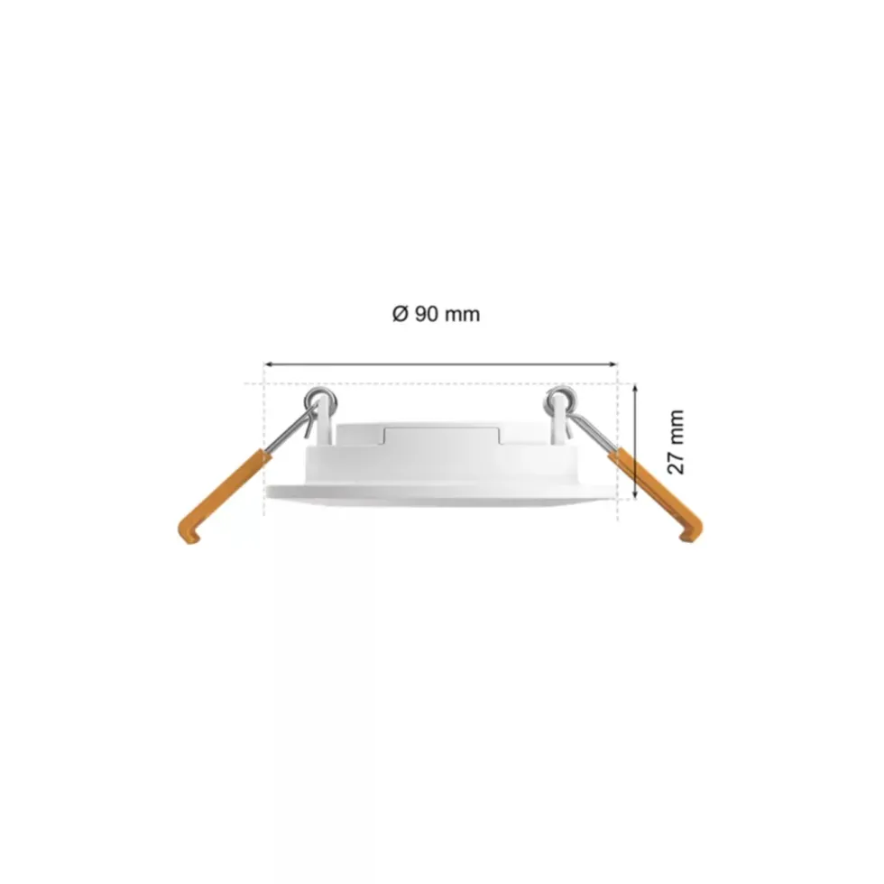 Philips Hue Slank innfelt belysning Ø90 mm Hvit