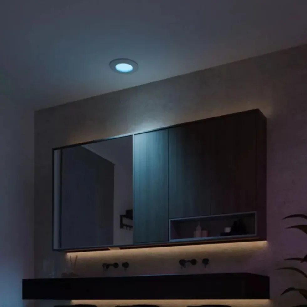 Philips Hue Slank innfelt belysning Ø90 mm Hvit