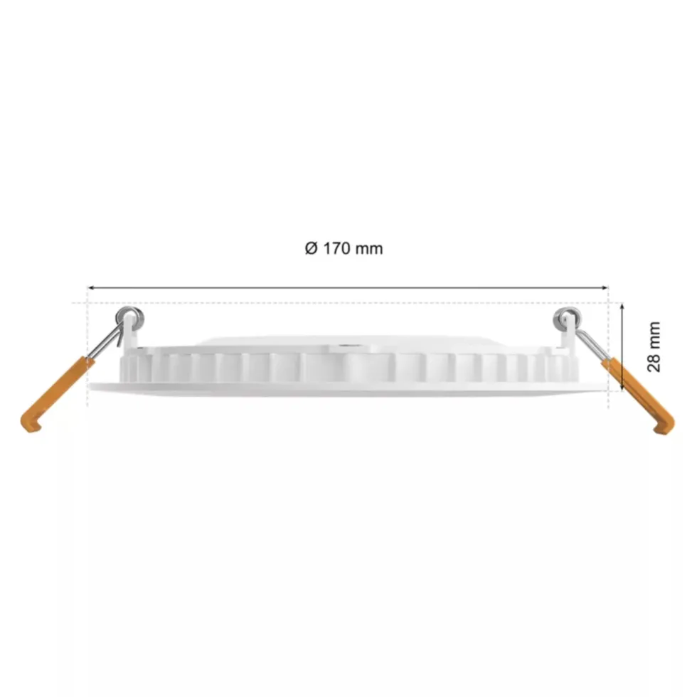 Philips Hue Slank innfelt belysning Ø170 mm Hvit