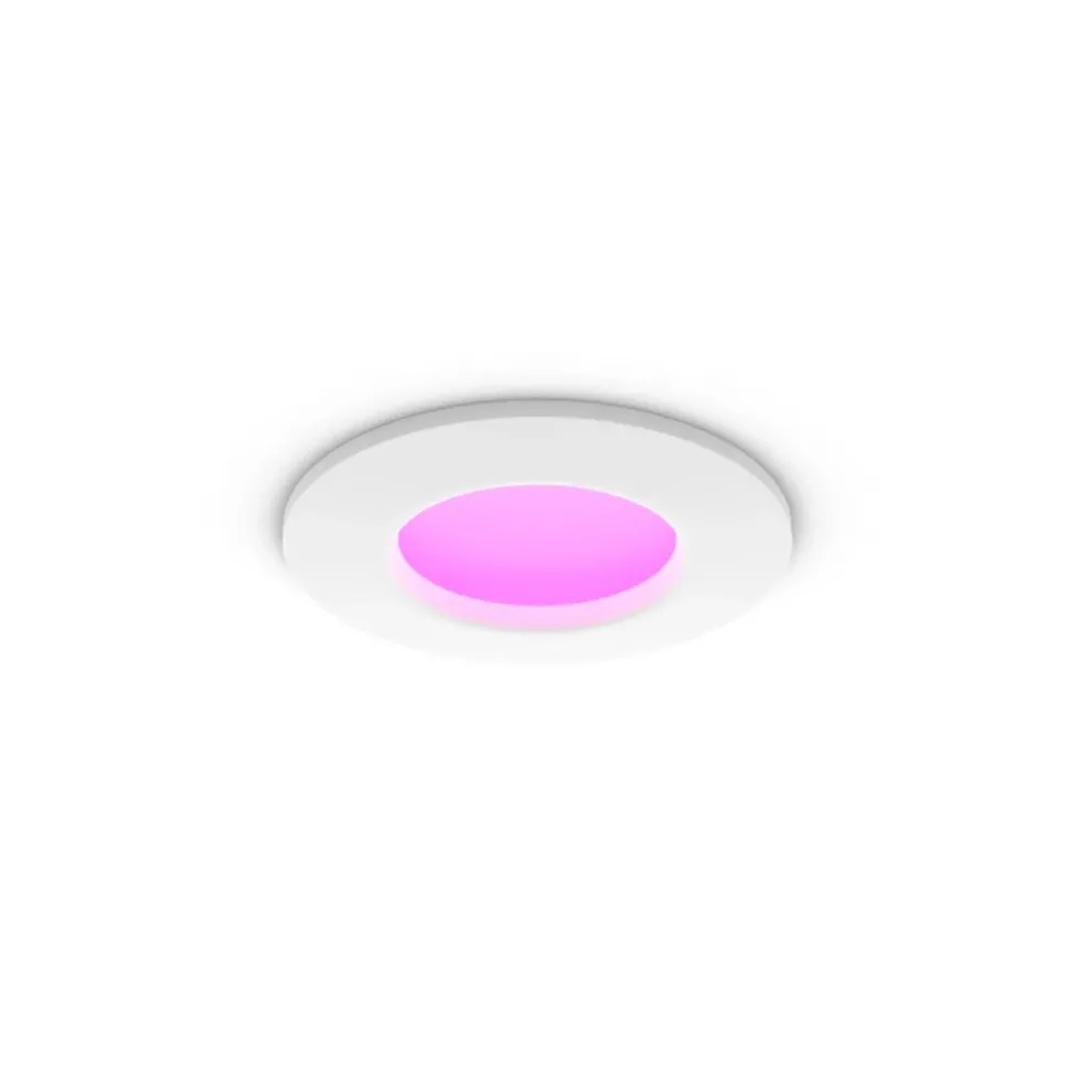 Philips Hue Slim innfelt spotlight 90 mm 1-pk. Hvit