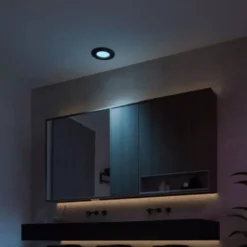 Philips Hue Slim innfelt spotlight 90 mm 3-pk. Svart