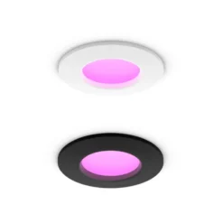 Philips Hue Slim innfelt spotlight 90 mm 1-pk. Svart