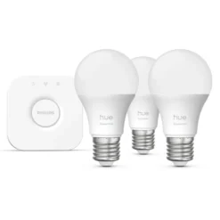 Philips Hue Startpakke Essential: 3x White & Color E27 + Bridge