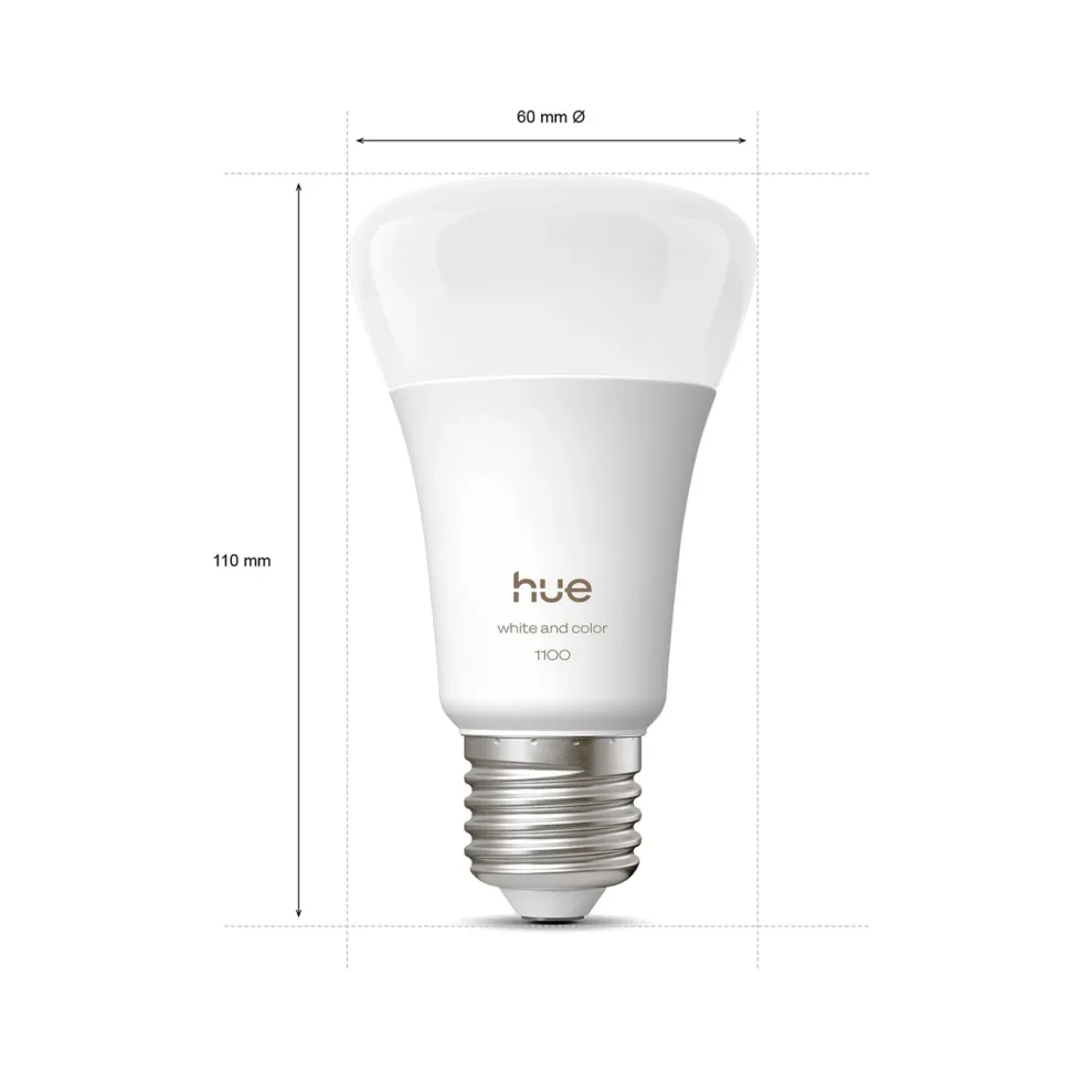 Philips Hue Startpakke Pro: 3x White & Color E27 + Dimmer + Bridge Pro