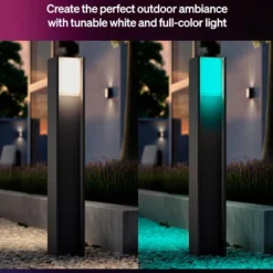 Philips Hue Turaco stolpelampe White and Color Ambiance Antrasitt
