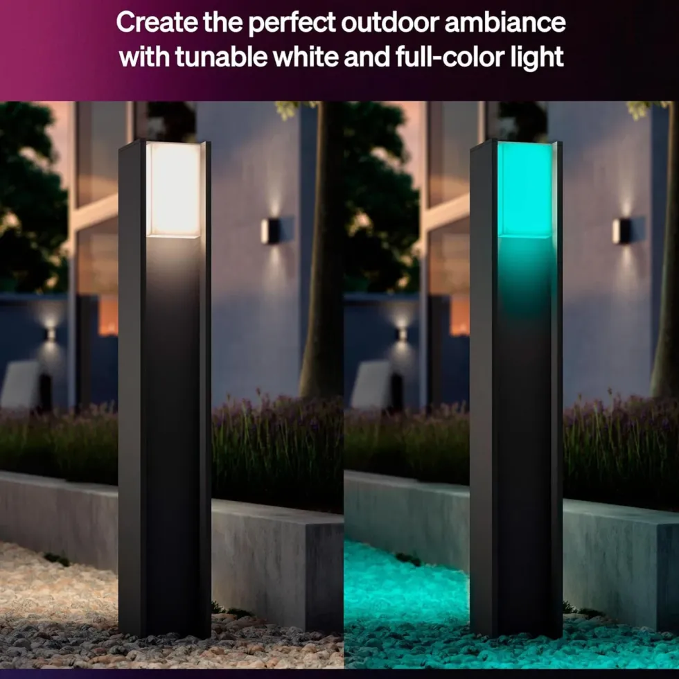 Philips Hue Turaco stolpelampe White and Color Ambiance Antrasitt