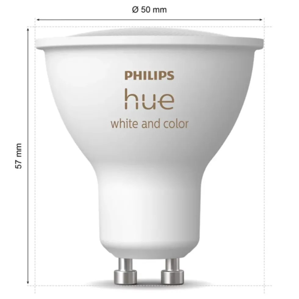 Philips Hue White and Color Ambiance Smart LED-pære GU10 400 lm 1-pk