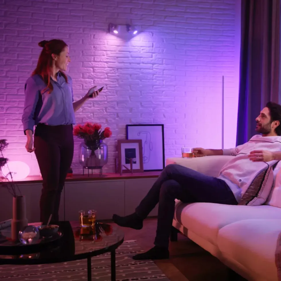 Philips Hue White and Color Ambiance Smart LED-pære GU10 400 lm 1-pk