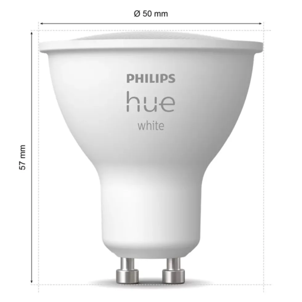 Philips Hue White Smart LED-pære GU10 400 lm 1-pack