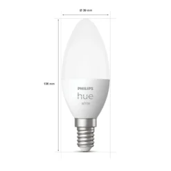 Philips Hue White Smart LED-pære E14 470 lm 1-pk.