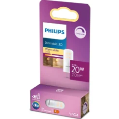 Philips LED-lampe Dimbar G4 210lm