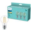 Philips LED-pære E27 1055 lm 3-pk.