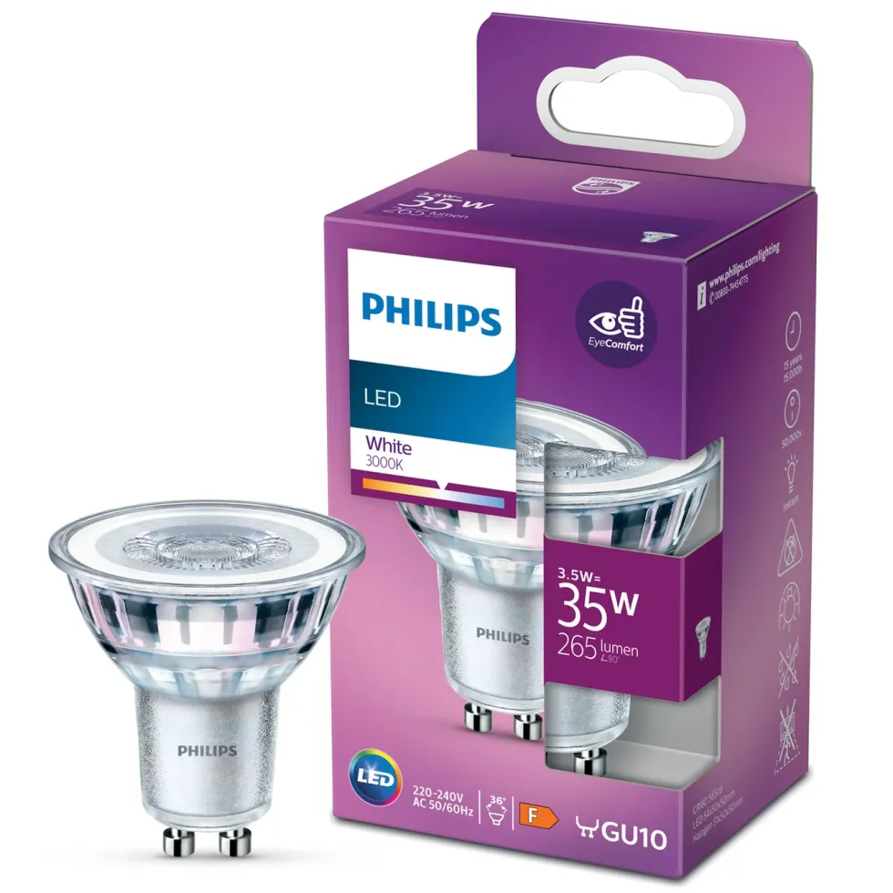 Philips LED-pære GU10 265 lm