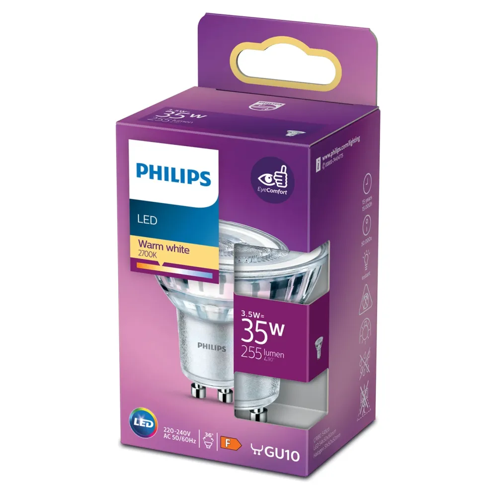 Philips LED-pære GU10 255 lm