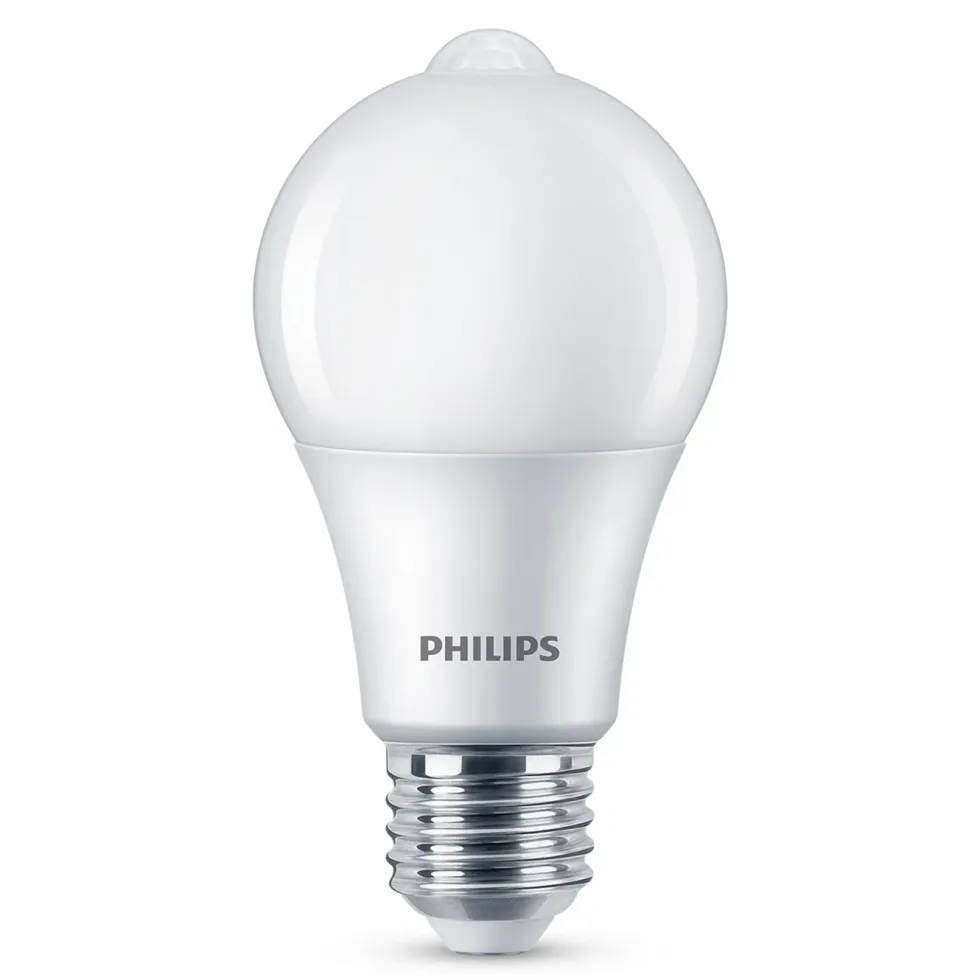 Philips LED-pære med bevegelsessensor E27 806 lm