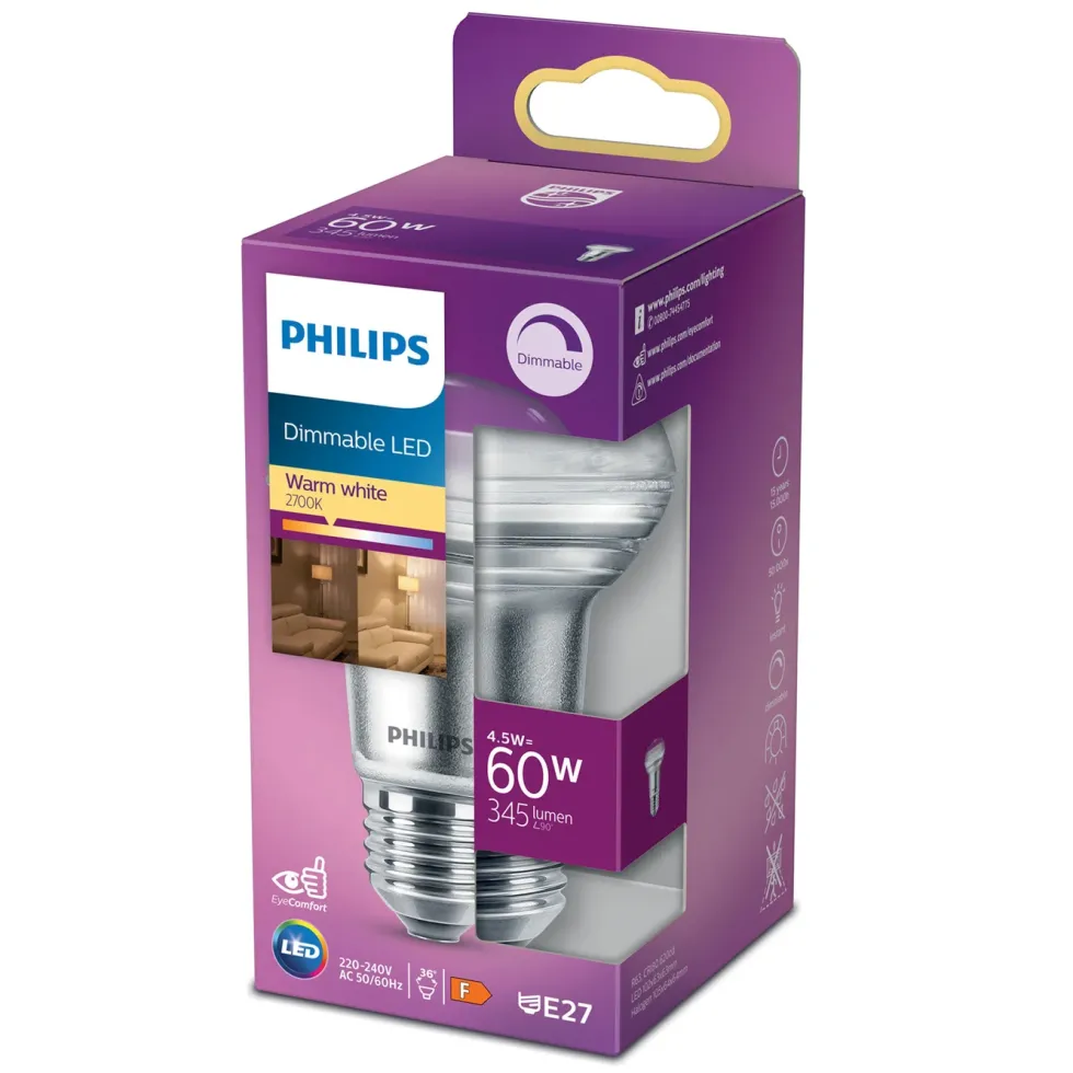 Philips LED-pære Reflektor E27 345 lm