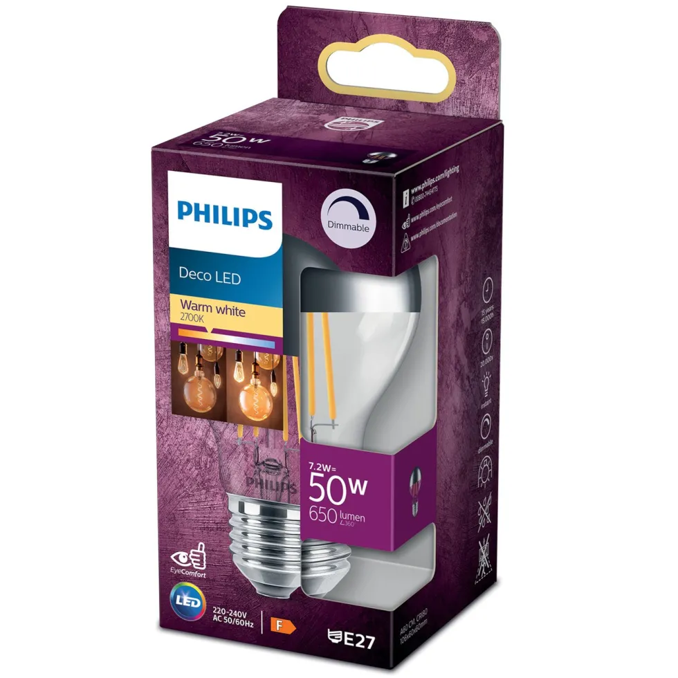 Philips LED-pære - reflektor E27 650 lm