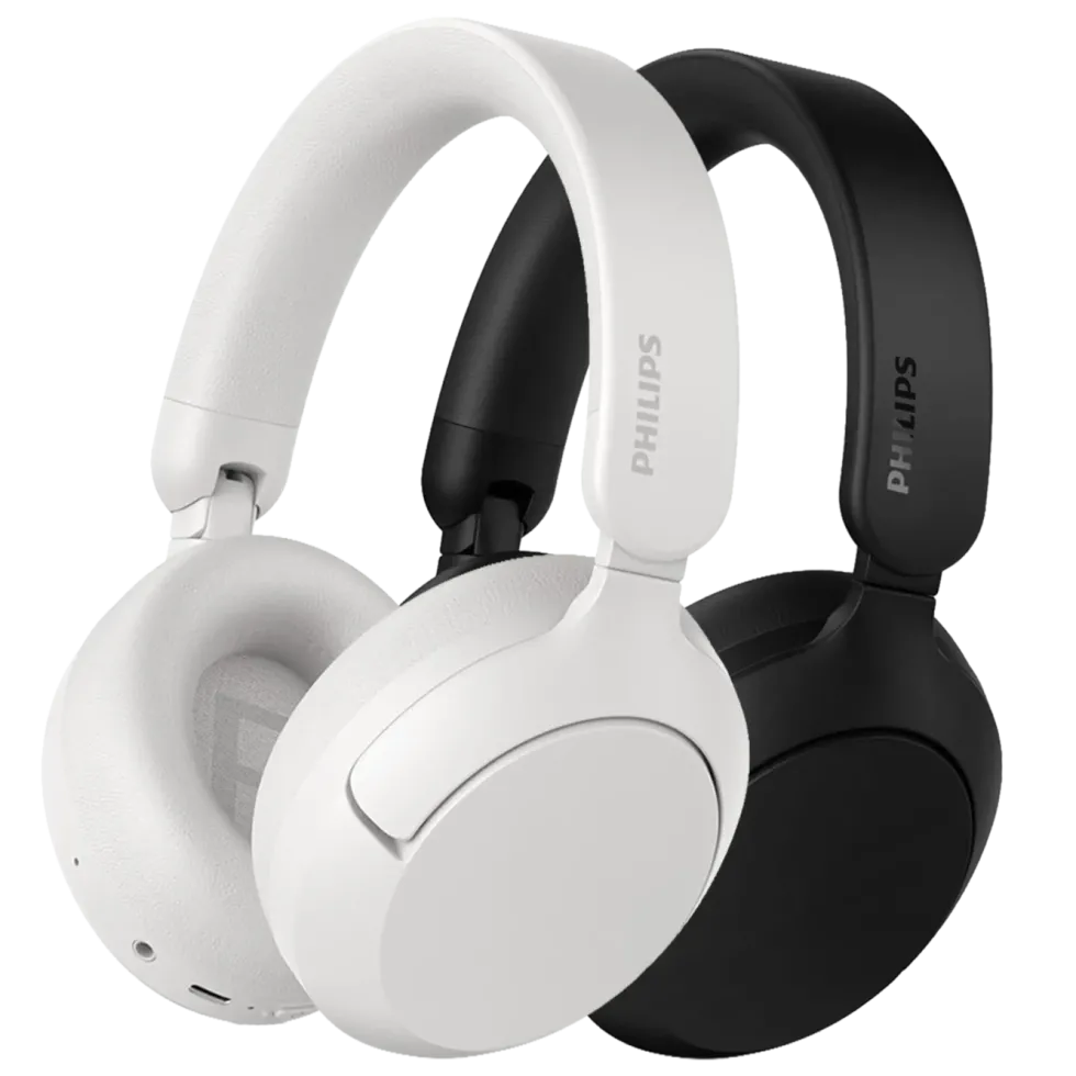 Philips TAH6000 trådløse over-ear-hodetelefoner med støyreduksjon Hvit