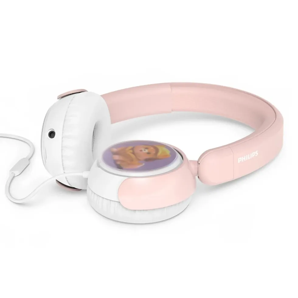 Philips TAK 2000 on-ear-barnehodetelefoner Rosa