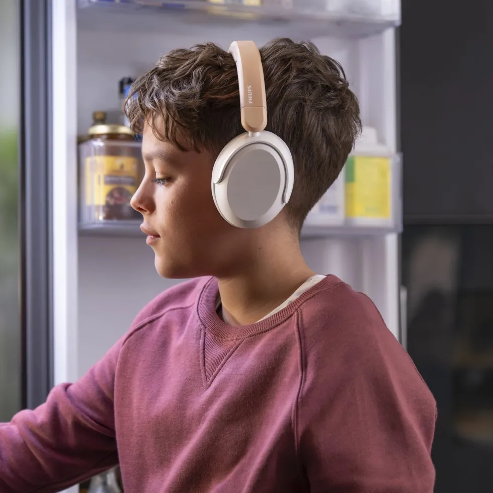 Philips Trådløse over-ear-hodetelefoner for barn med støydemping Beige