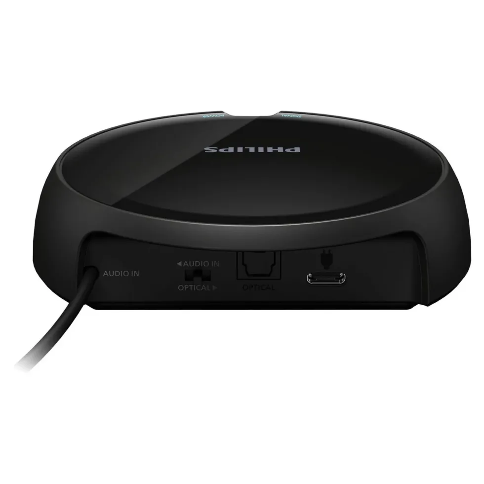 Philips Trådløse TV-hodetelefoner med ladestasjon Svart