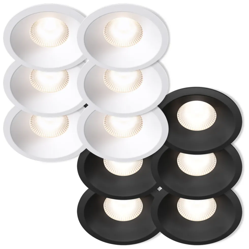 Plejd Downlight Deep DWN-02 6-pack Svart