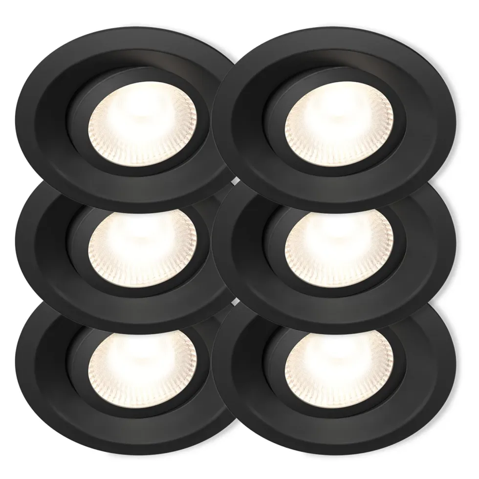 Plejd Downlight Tilt DWN-01 6-pack Svart