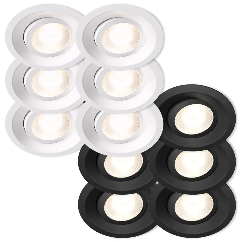 Plejd Downlight Tilt DWN-01 6-pack Svart