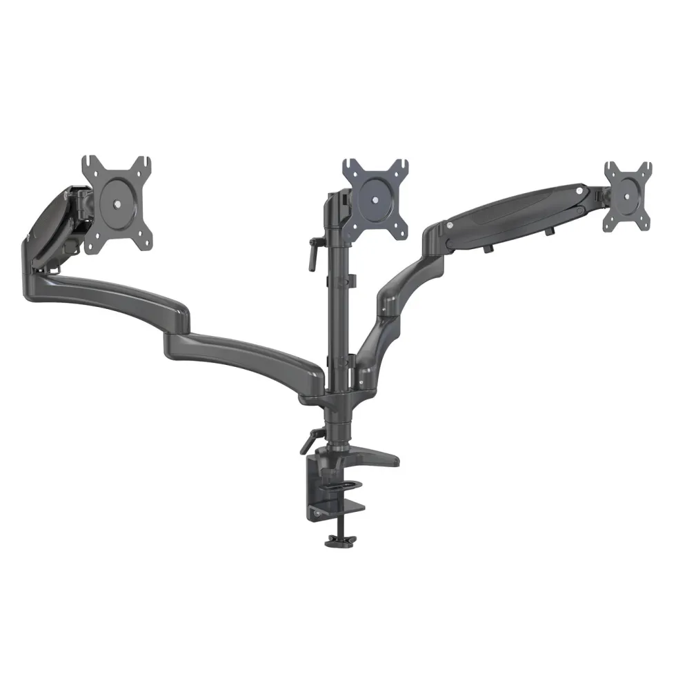 Plexgear Bordfeste med 3 armer for skjermer på 13–32"