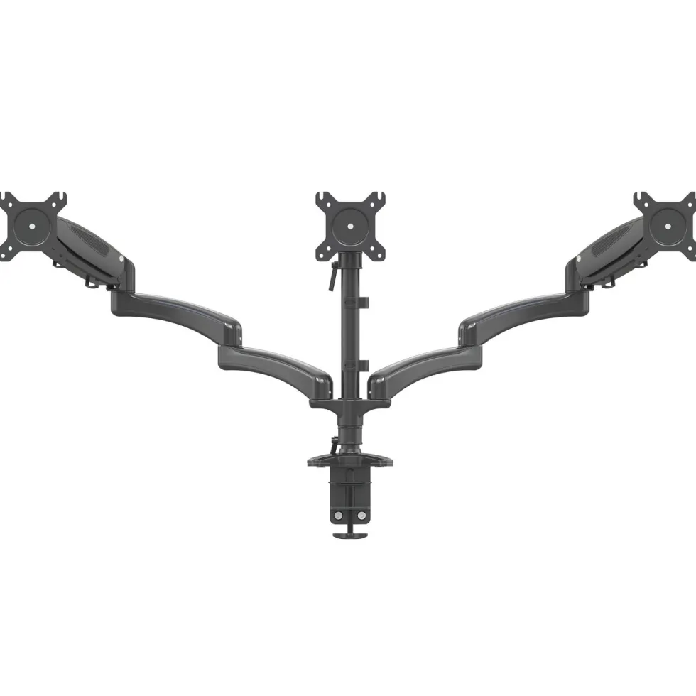 Plexgear Bordfeste med 3 armer for skjermer på 13–32"