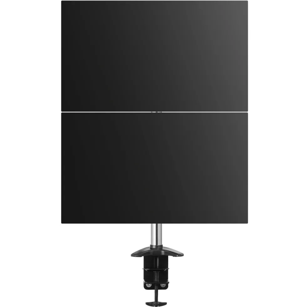 Plexgear Bordsfeste med 2 armer for skjermer på 15-27"