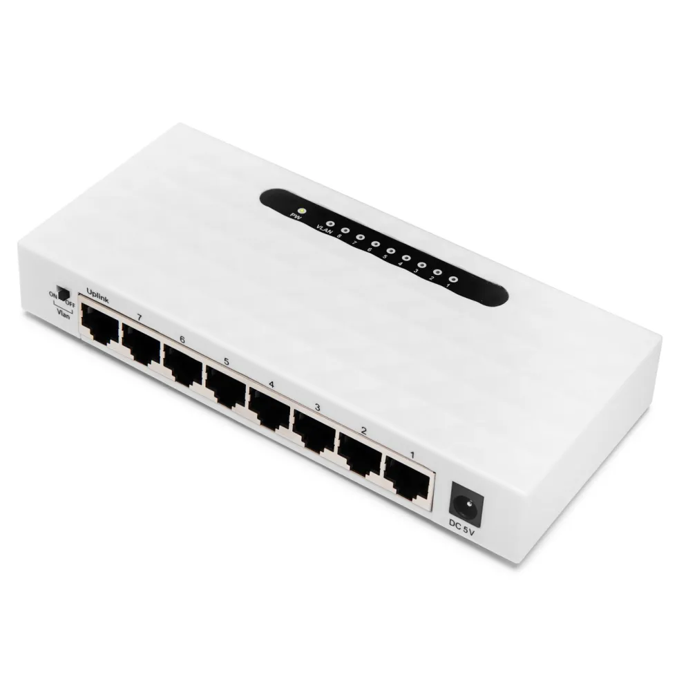 Plexgear CA104 Gigabitswitch 8-porter Gen.2