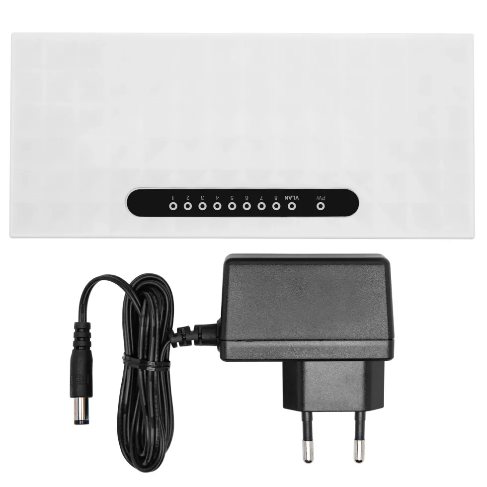 Plexgear CA104 Gigabitswitch 8-porter Gen.2