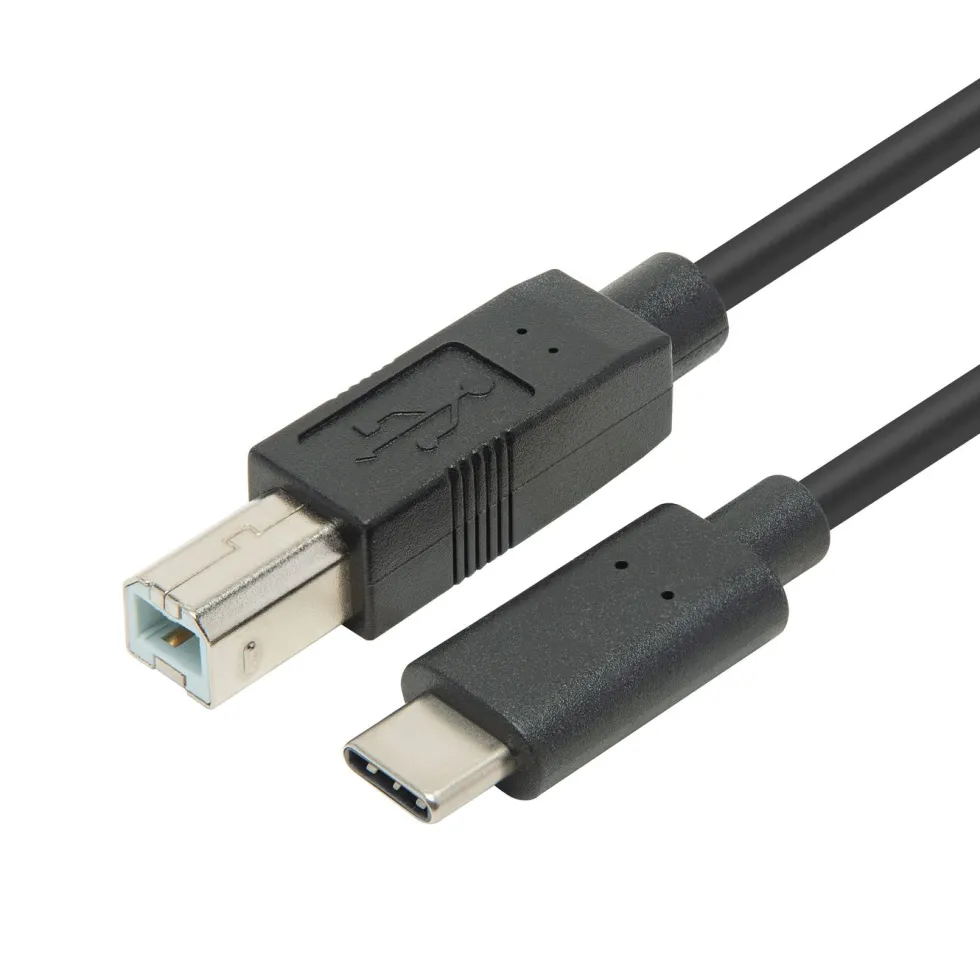 Plexgear CB231 USB-C- til USB-B-kabel 2 m