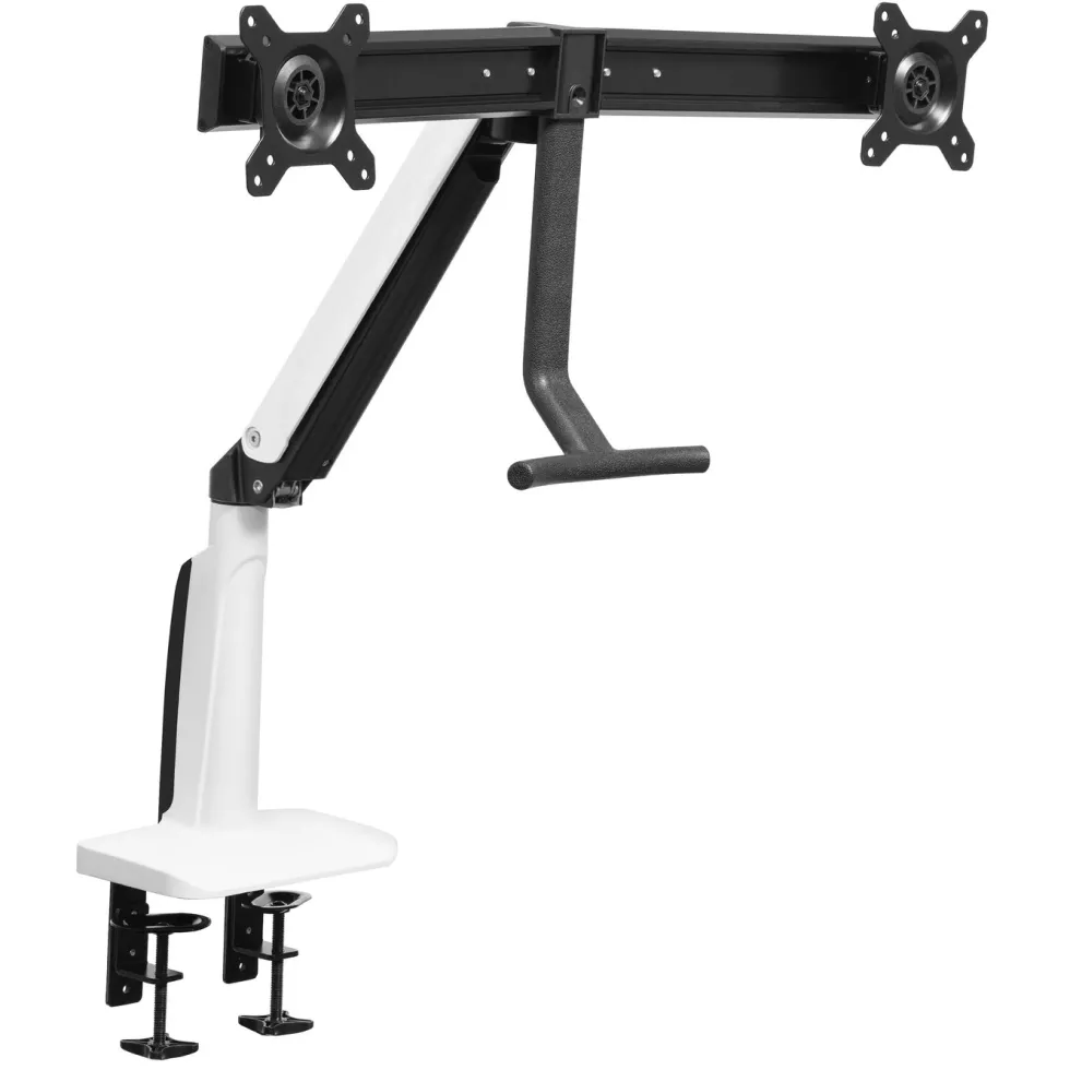 Plexgear Gassfjæret skjermfeste for 2 skjermer 15-27"