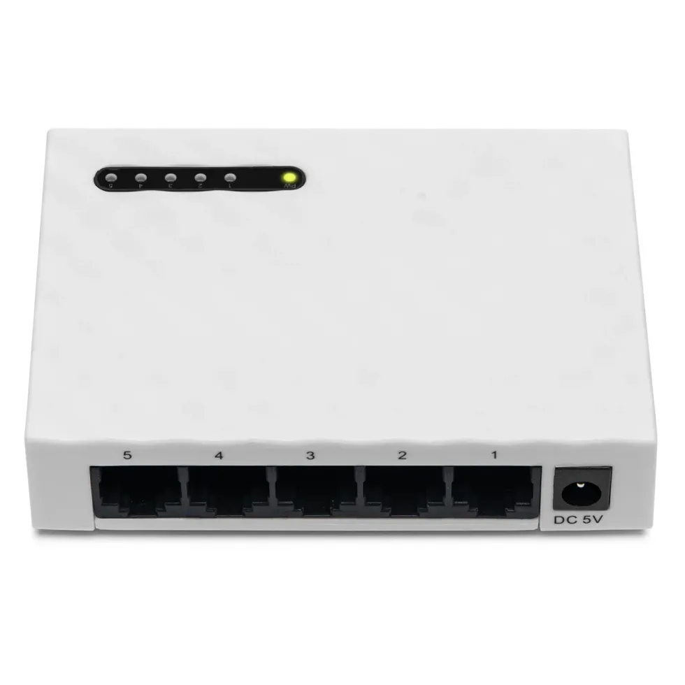 Plexgear Gigabitswitch CA103 med 5 porter (Gen. 2)