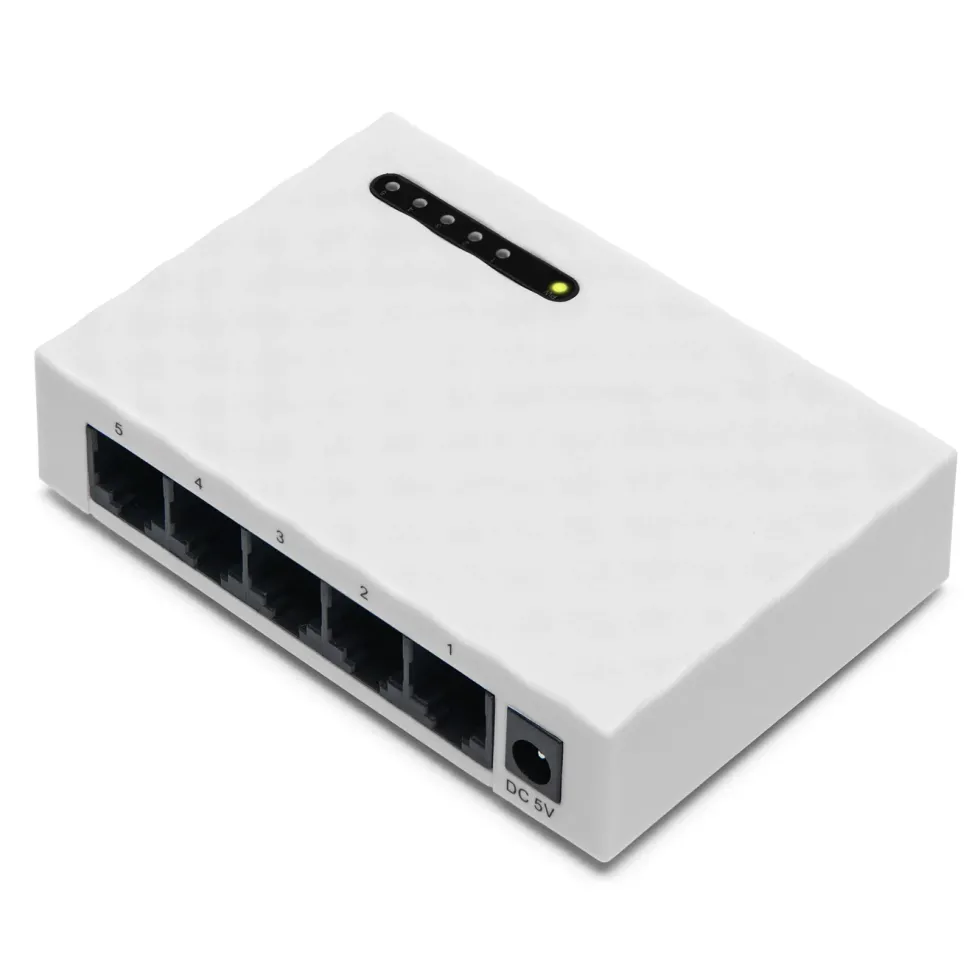 Plexgear Gigabitswitch CA103 med 5 porter (Gen. 2)