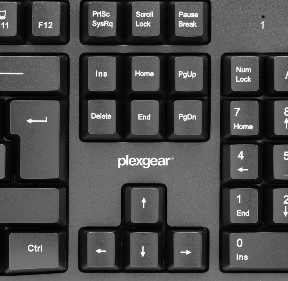 Plexgear Kablet tastatur MK101 Svart