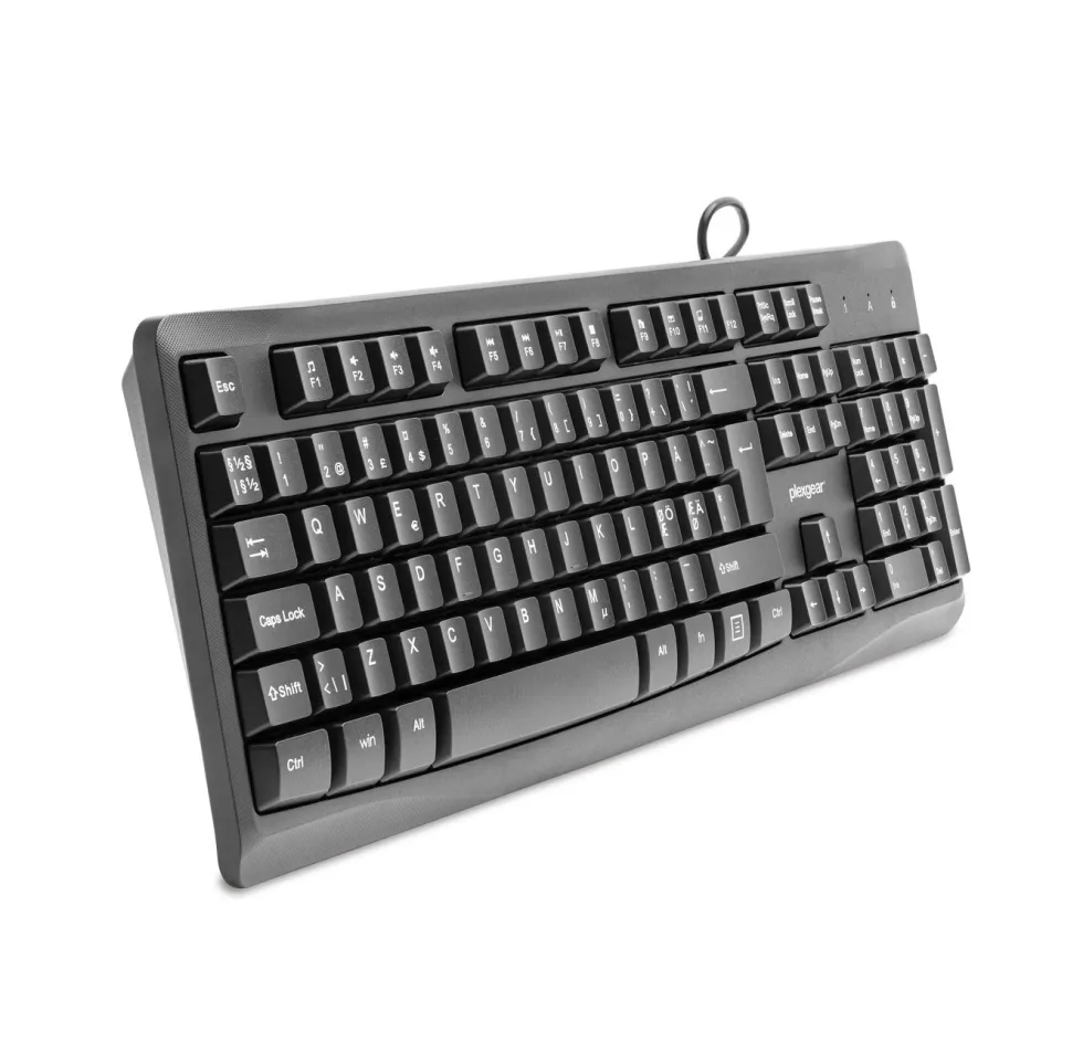 Plexgear Kablet tastatur MK101 Svart