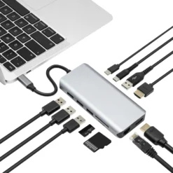 Plexgear Multiadapter for USB-C med 12 tilkoblinger