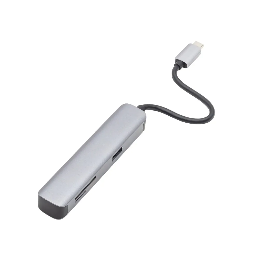 Plexgear Multiadapter for USB-C med 5 tilkoblinger