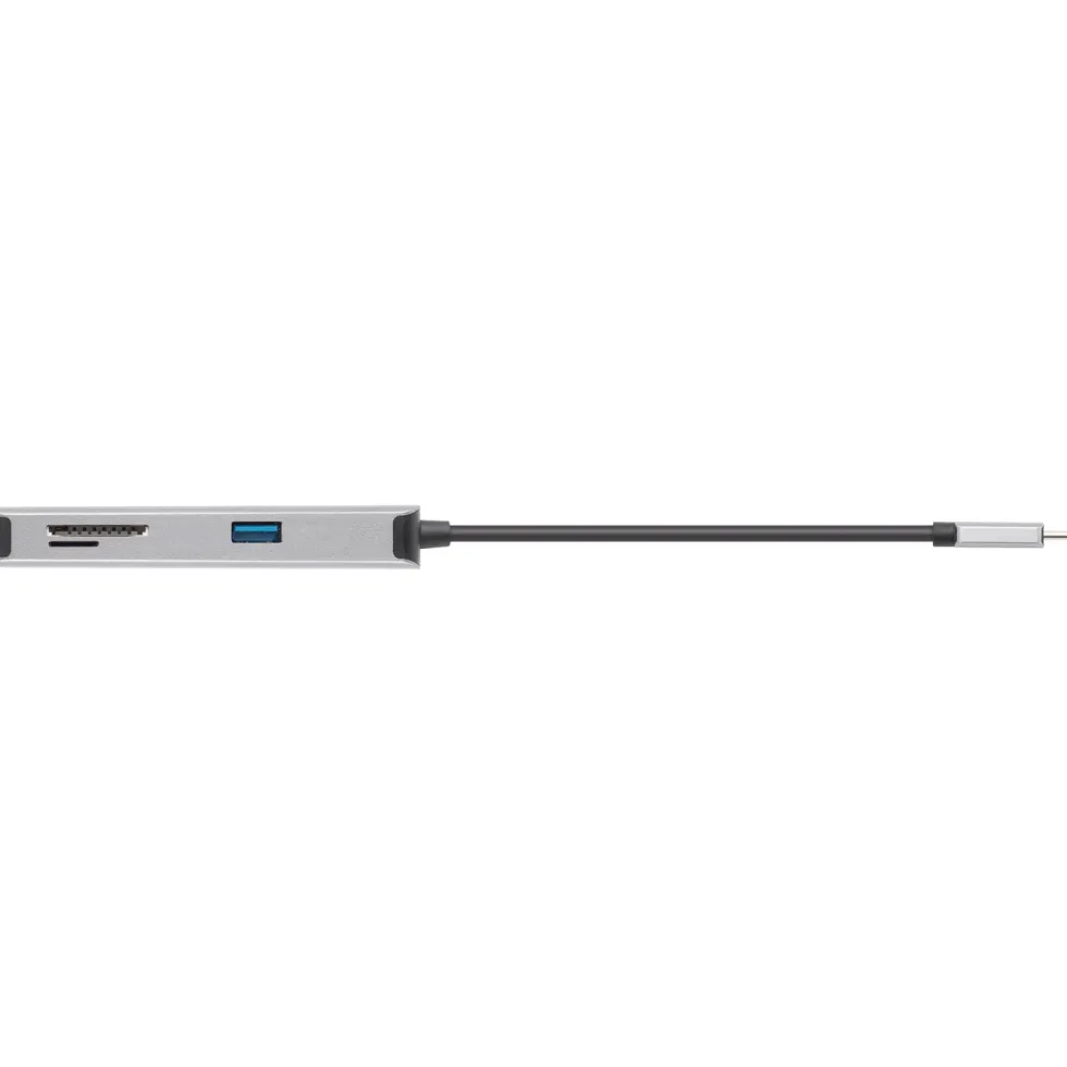 Plexgear Multiadapter for USB-C med 5 tilkoblinger