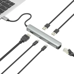 Plexgear Multiadapter for USB-C med 6 porter