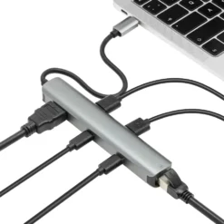 Plexgear Multiadapter for USB-C med 6 porter