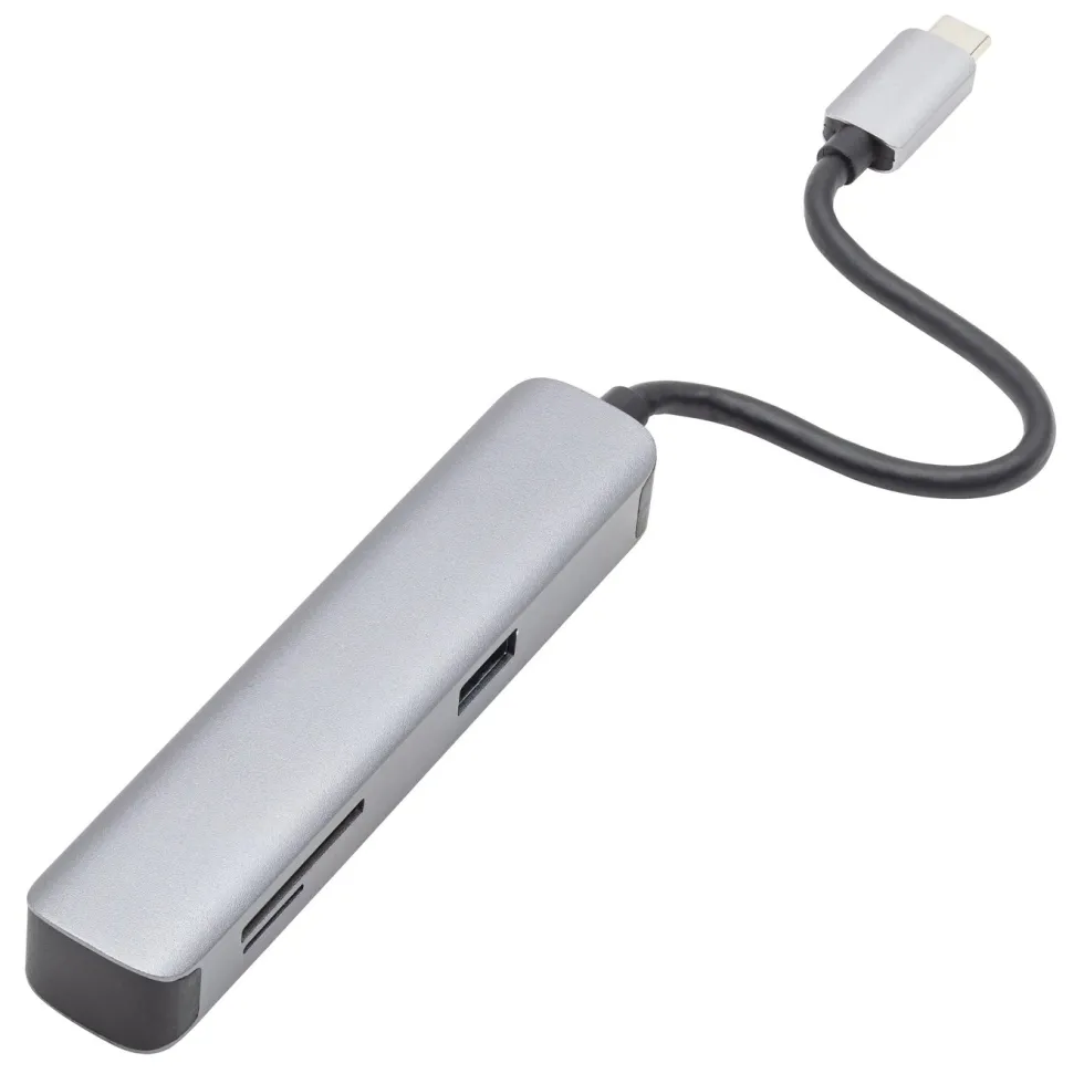 Plexgear 5-porters USB-C multiadapter CB1023
