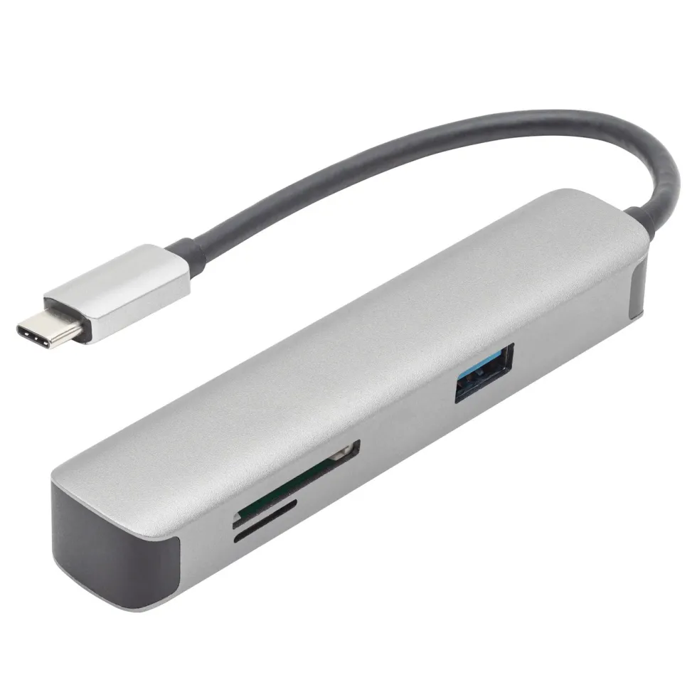 Plexgear 5-porters USB-C multiadapter CB1023