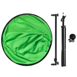 Plexgear Tofarget Green Screen med stativ 1,5x2 m
