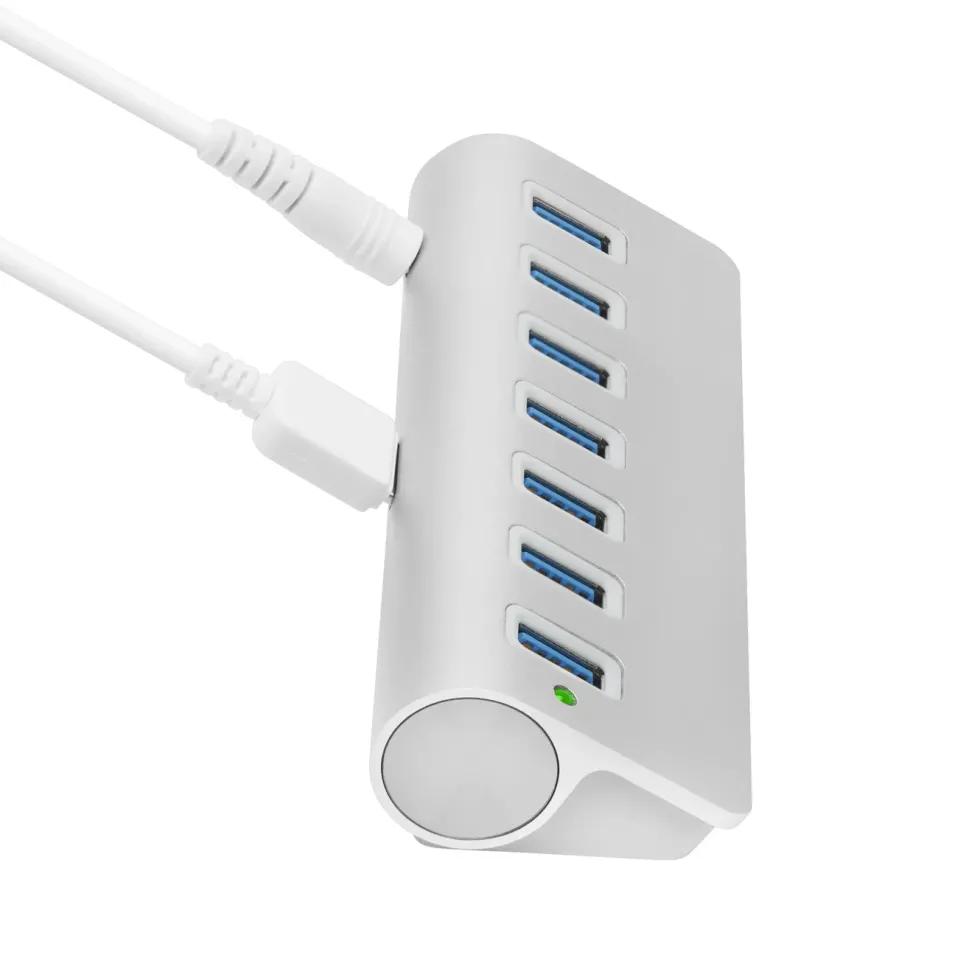 Plexgear USB-A-hub CB1000 med 7 porter